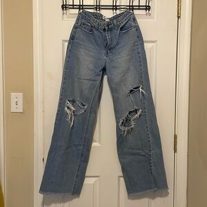 High Waisted Wide Leg Jeans
